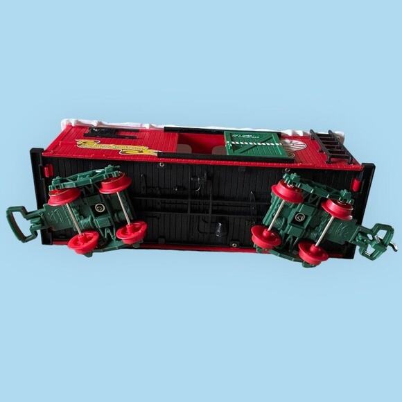 Vintage 1993 New Bright Quality Toys Santa Teddy Bear Express Boxcar Train Car - Picture 8 of 14